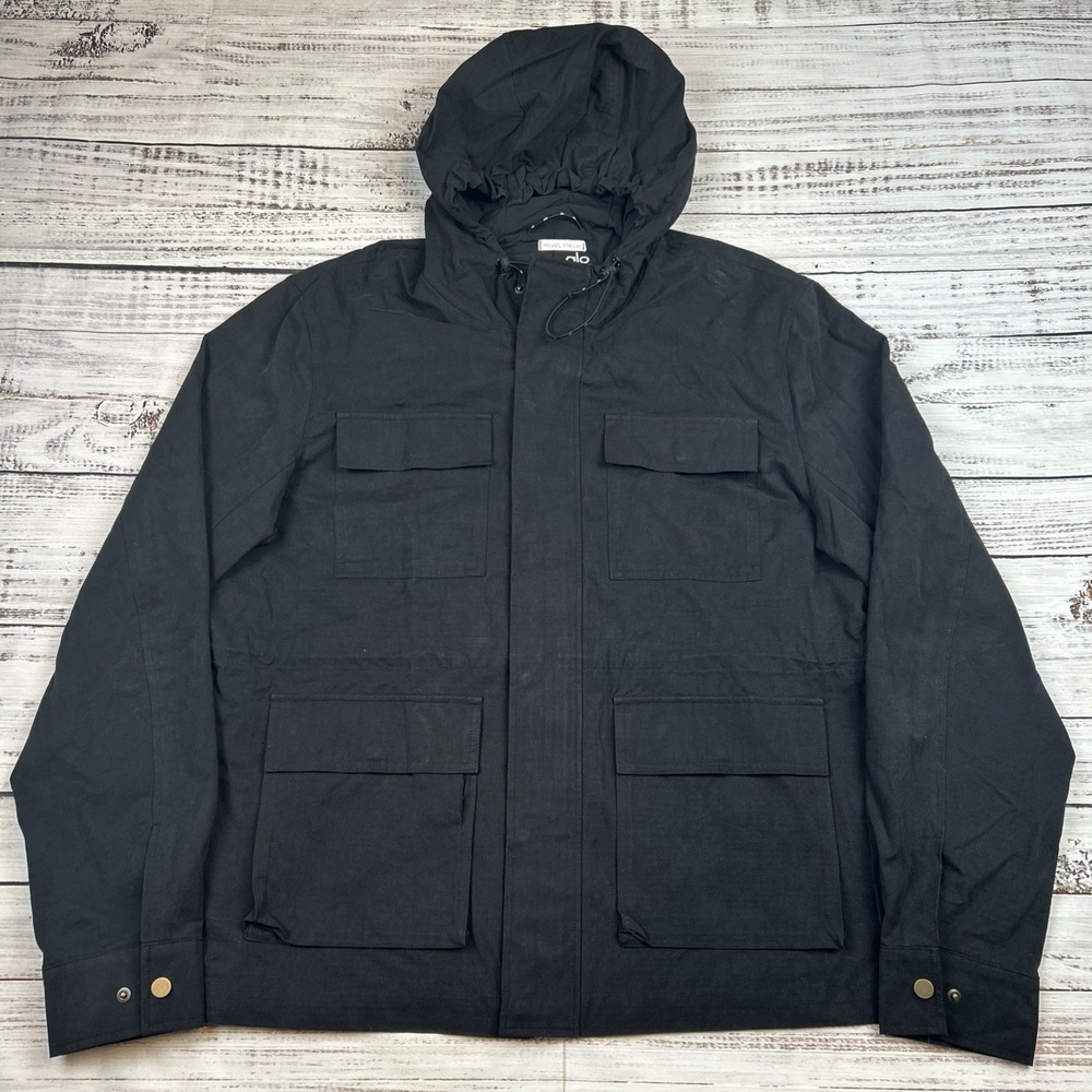 Alo Yoga Division Hooded Field Jacket Mens Size L Heavy Canvas Material Ripstop